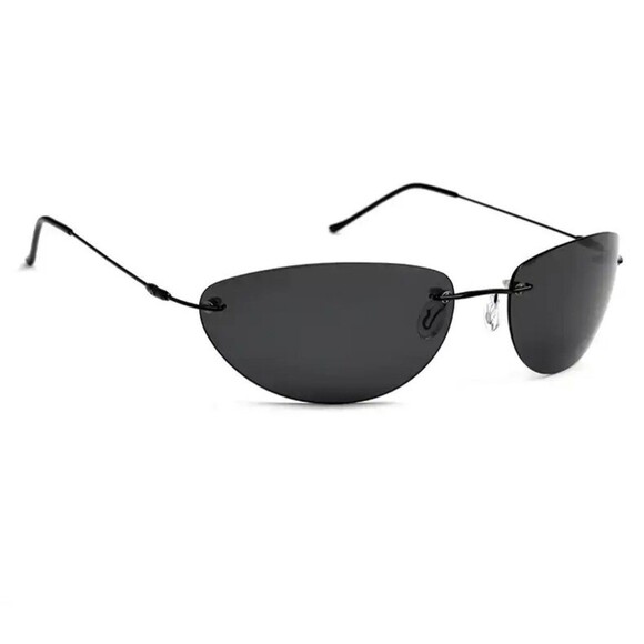 Fashion Cool The Matrix Neo Style Polarized Sunglasses Ultralight Rimless Men - Picture 5 of 12